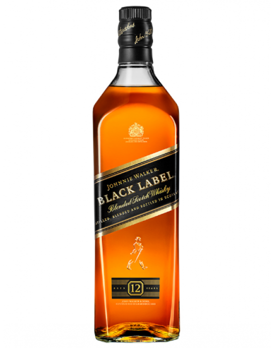 Whisky Johnnie Walker Black Label 12 Años - 1000 ml