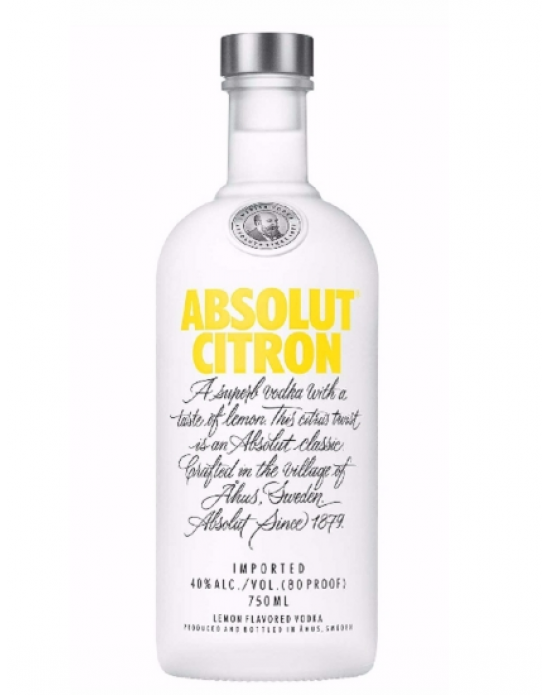 Vodka Absolut Citron - 750 ml